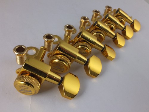 Gold locking machine heads - gold, 6